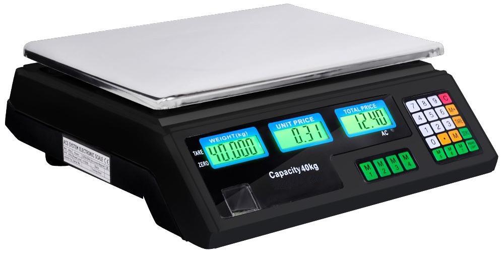 Ψηφιακή Ζυγαριά πάγκου 40 kgr διπλής οθόνης με αυτόματο υπολογισμό τιμής ΟΕΜ DIGITAL 40