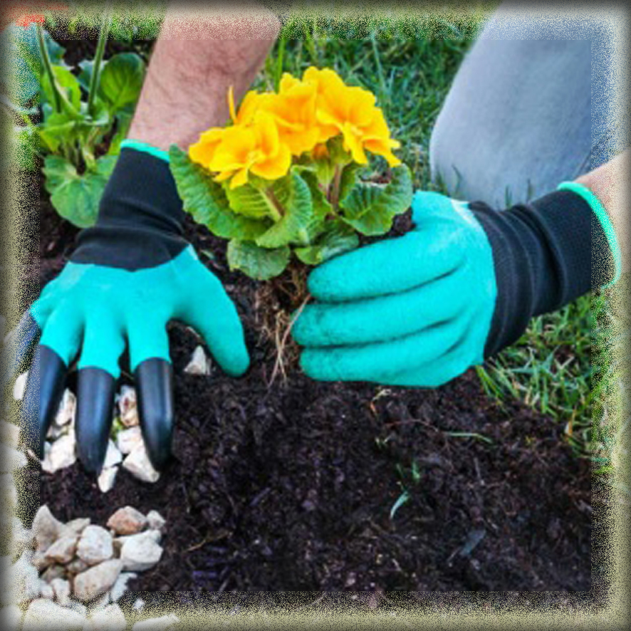Γάντια κήπου με νύχια για σκάψιμο Garden Genie Gloves