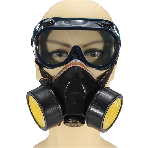 ​Μάσκα αναπνευστικής προστασίας με 2 φίλτρα