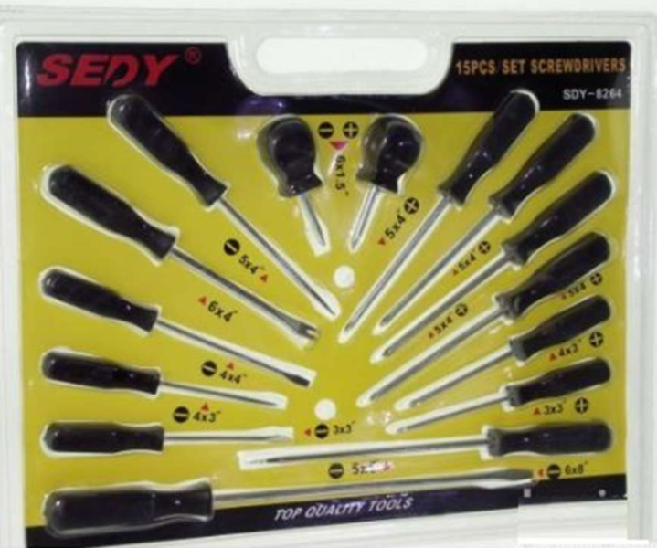​Σετ κατσαβίδια 15 τεμάχια SEDY SDY-8264
