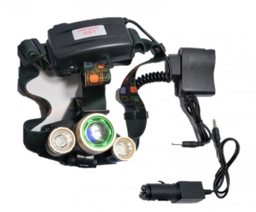 Επαναφορτιζόμενος τριπλός Φακός Κεφαλής LED 3000 Lumen 8000Mah rotate the focus headlights t19