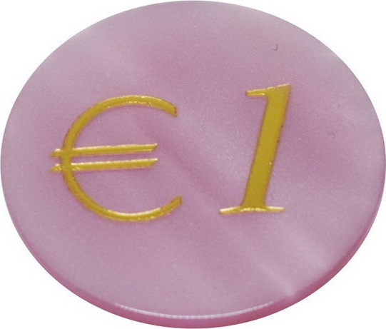 ​Μάρκες Metacrilate (100άδα)  3.4cm με Αναγραφόμενο Ποσό 1€ Supergifts  600001