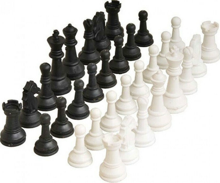 Πιόνια για σκάκι πλαστικά απλά 52 mm Platinum Games 01.07.105