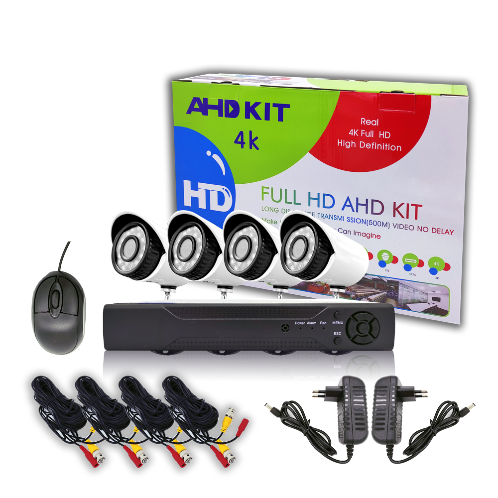 Clever SecurityCam™ - Σετ 4 κάμερες με Δικτυακό Kαταγραφικό DVR FULL ...