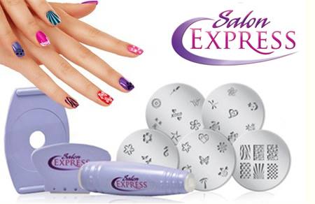 Σετ για στάμπες στα νύχια  Salon Express Nail Art Stamping Kit