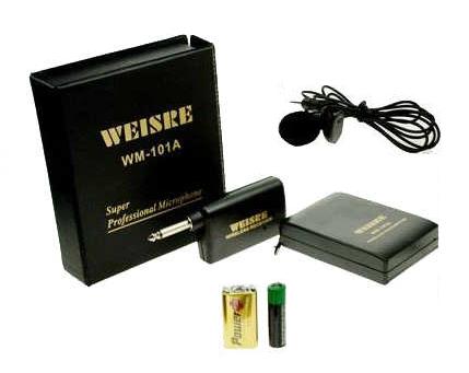 Ασύρματο επαγγελματικό μικρόφωνο Πέτου με υψηλή ποιότητα ήχου WEISRE WM-101A