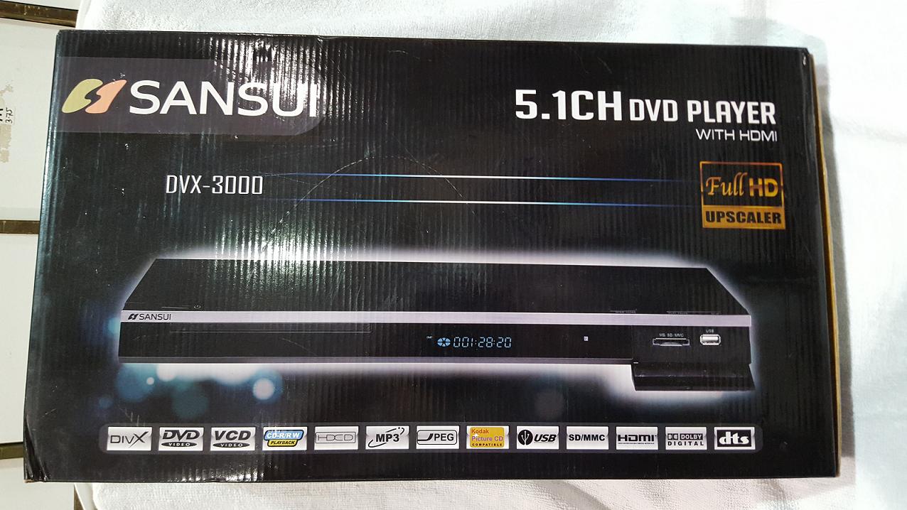 ​DVD player FULL HD 1080p Sansui DVX-3000