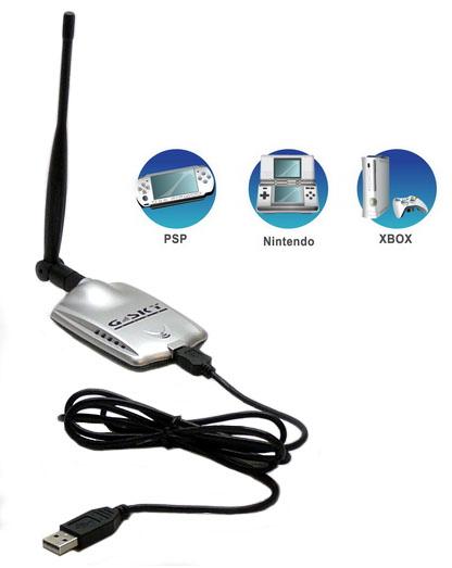 Κάρτα ασύρματου δικτύου USB WiFi πολύ ισχυρής λήψεως για δωρεάν internet G-SKY USB WIFI ADAPTER 802.11G GS-27USB-50