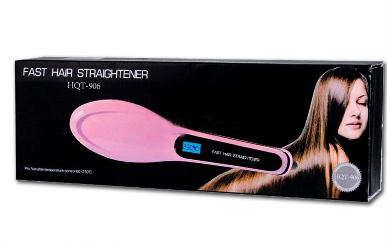 Θερμαινόμενη Βούρτσα Μαλλιών για Ταχύτατο Ίσιωμα Fast Hair Straightener HQT-906