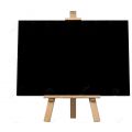 Μαύρος πίνακας με ξύλινο τρίποδο 40x30cm Foska​