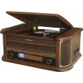 ​Πικάπ vintage ξύλινο HiFi με Ράδιο-CD-USB-CASSETTE Roadstar HIF 1993BT BT