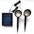 ΗΛΙΑΚΟΣ ΠΡΟΒΟΛΕΑΣ ΔΙΠΛΟΣ, 12 ΛΕΥΚΑ LED SOLAR-HM 21012