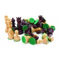 ​Πιόνια για σκάκι πλαστικά καφέ και μπεζ με τσόχα 72 mm Platinum Games 01.86.103