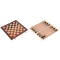 ​Ξύλινο Σκάκι, Τάβλι, Ντάμα 24.5x24.5cm IO 3885