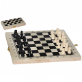 ​Σκάκι ξύλινο ταξιδίου 21x20 cm με πιόνια