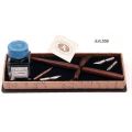 Πένα ξύλινη με εργαλεία γραφής & μελανοδοχείο στυλ αντίκα FRANCESCO RUBINATO art. 550
