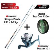 Full Combo LRF Robinson Stinger Perch 210 / 3-15gr + Robinson Dexter 101 FD + Ryobi Top One