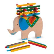 ​Ξύλινο παιχνίδι ισορροπίας ελέφαντας Balance Beam Με Μπάρες Oem