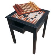 Τραπέζι τετράγωνο δερματίνης για Σκάκι & Τάβλι 58 x 58 x 72cm 60410