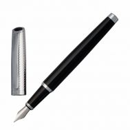 Πολυτελής μεταλλική πένα Nina Ricci RSS3142 με ασημί καπάκι και μαύρο σώμα