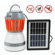 Αδιάβροχος Ηλιακός Εξολοθρευτής Κουνουπιών – Εντόμων & Φωτιστικό LED Camping – Δωματίου – Solar Led Light Kill Pest 2 in 1