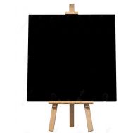 Μαύρος πίνακας με ξύλινο καβαλέτο 20x36cm Foska