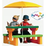 Τραπέζι Picnic με ομπρέλα για τέσσερα παιδιά Paradiso