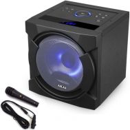 Akai ABTS-K6 Φορητό ηχείο Bluetooth karaoke με USB, LED, micro SD, Aux-In, Aux-Out και ενσ. μικρόφωνο – 30 W