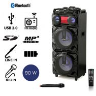 AKAI ABTS-Τ1203 ΦΟΡΗΤΟ ΗΧΕΙΟ BLUETOOTH ΜΕ LED, ΑΣΥΡΜΑΤΟ ΜΙΚΡΟΦΩΝΟ 90W