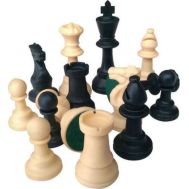 ​Πιόνια για Σκάκι 9.5cm μαύρα με κρεμ με βάρος 900gr Platinum Games 01.11.120