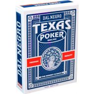 ​Τράπουλα Πλαστική Μπλέ 100% PVC Dal Negro Texas Poker Index 2 Blue