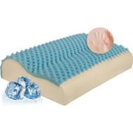 Μαξιλάρι Ύπνου AMVE MEMORY FOAM - FRESH GEL MASSAGE 13590 Ανατομικό 41x55x12,5-10,5cm