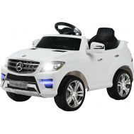 Παιδικό ηλεκτρικό αυτοκίνητο με δυνατότητα τηλεκατεύθυνσης Mercedes Benz ML350 Licenced 12V4,5Ah Λευκό 412223