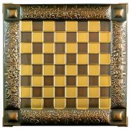 ​Σκακιέρα Μεταλλική Χάλκινη με Σμάλτο Ισπανική 20x20cm Χειροποίητη Marinakis Bros