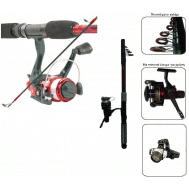 Καλάμι ψαρέματος 2,10 m με μηχανάκι και φακό led κεφαλής reel combo