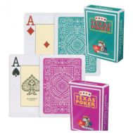 Τράπουλα πλαστική Πράσινο index  Modiano Black Jack TEXAS HOLD'EM 2 JUMBO