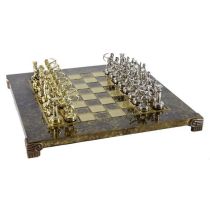 Χειροποίητο μεταλλικό σετ σκακιού με τοξότες S15