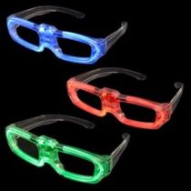 Φωτιζόμενα γυαλιά φωτορυθμικά που ενεργοποιούνται με τον ήχο