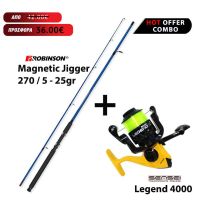 Combo Spinning Robinson Magnetic Jigger 270 / 5 - 25gr + Sensei Legend 4000