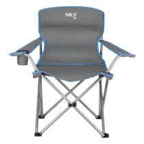 NILS CAMP Καρέκλα Παραλίας NC3079 Γκρι/Μπλε