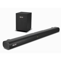 Akai ASB-20CSW Soundbar και ενσύρματο subwoofer με Bluetooth, USB, AUX, EQ, HDMl, COAX, OPT και τηλεχειριστήριο– 80W RMS