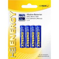 Heitech 04002075 Αλκαλικές μπαταρίες 4 τμχ Micro AAA