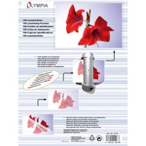 Olympia 9176 Φύλλα πλαστικοποίησης για Α4 σε κουτί 125 microns 100 τμχ