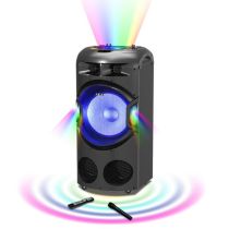 Akai DJ-BY4L Φορητό Bluetooth karaoke party speaker με μίκτη, LED και ασύρματο μικρόφωνο – 120W RMS