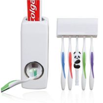 Αυτόματη συσκευή δοσομετρητής για οδοντόκρεμες και βάση στήριξης για 5 οδοντόβουρτσες 