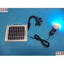 Ηλιακό κιτ φωτισμού - solar energy kit - 3 Watt με 1 λάμπα LED και θύρα USB