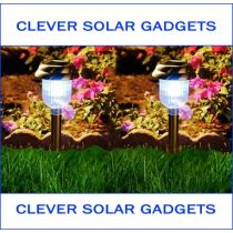 Ηλιακά φωτιστικά κήπου αλουμινίου (Σετ 2 τεμαχίων) αυτονομία έως 10 ώρες