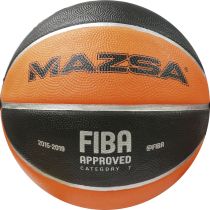 ΜΠΑΛΑ BASKET MAZSA 7 CELLULAR RUBBER BLACK - FIBA APPR.
