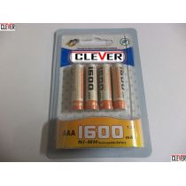 Μπαταρίες επαναφορτιζόμενες νικελίου 1600mah 1.2v μέγεθος ΑΑΑ σετ 4 τεμαχίων