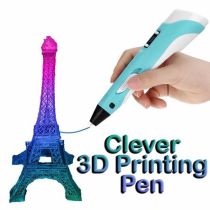 Clever 3D Printing Pen – Στυλό για 3D Σχεδίαση με ABS / PLA νήμα εκτύπωσης 1.75mm – LCD οθόνη – Πρακτικός και ελαφρύς σχεδιασμός – Ρυθμιζόμενη θερμοκρασία (160°C-230°C) 